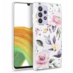 Tech-Protect Floral kryt na Samsung Galaxy A33 5G, biely