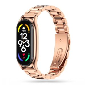 Tech-Protect Stainless remienok na Xiaomi Mi Band 7, rose gold