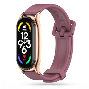 Tech-Protect Iconband remienok na Xiaomi Mi Band 7, burgundy