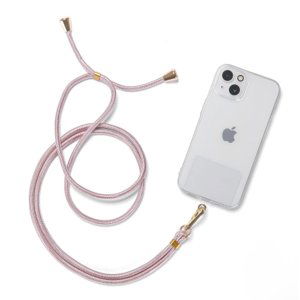 Tech-Protect Chain šnúrka na mobil, ružová/zlatá