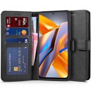 Tech-Protect Wallet knižkové puzdro na Xiaomi Redmi Note 10 / 10S, čierne