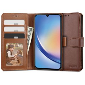 Tech-Protect Wallet knižkové puzdro na Samsung Galaxy A34 5G, hnedé