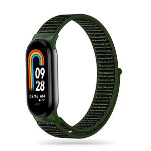 Tech-Protect Nylon remienok na Xiaomi Smart Band 8, army green