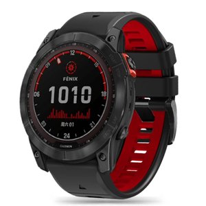 Tech-Protect Iconband remienok na Garmin Fenix 5 / 6 / 6 Pro / 7, black/red