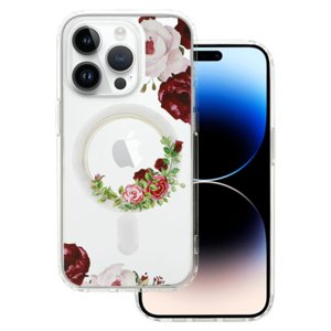 MG Flower MagSafe kryt na iPhone 13 Pro, red flower