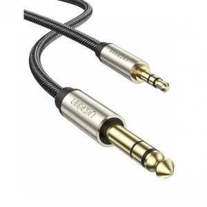 Ugreen AV127 audio kábel 3.5mm mini jack - 6.35mm jack M/M 2m, sivý (10628)