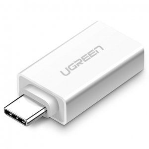 Ugreen OTG adaptér USB 3.0 / USB-C F/M, biely (30155)