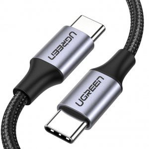 Ugreen US261 kábel USB-C / USB-C QC 60W 3A 1m, čierny (US261 50150)