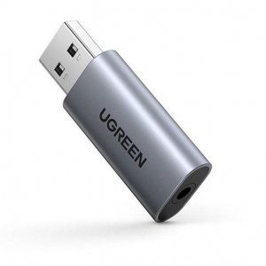 Ugreen CM383 audio adaptér USB 2.0 / 3.5mm mini jack (80864)