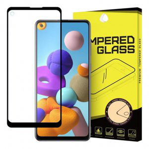 MG Full Glue Super Tough ochranné sklo na Samsung Galaxy A21s, čierne