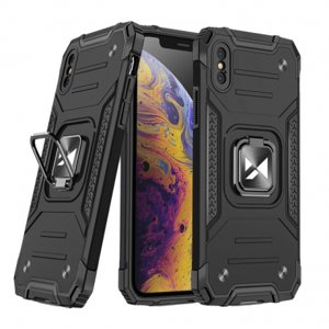 MG Ring Armor plastový kryt na iPhone X / XS, čierny