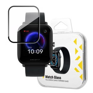 MG Watch Glass ochranné sklo na Xiaomi Amazfit Bip U, čierne