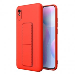 MG Kickstand silikónový kryt na Xiaomi Note 9 Pro / Note 9S, červený