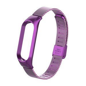 Remienok pre Xiaomi Mi Band 5 oceľ. miláno, easy click, ružová