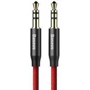 Audio kábel Baseus Yiven M30 3.5 mm, jack/jack, 1 m, červený