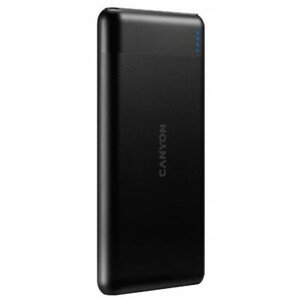 PowerBank CANYON 10 000 mAh, USB-C, USB-A, čierna