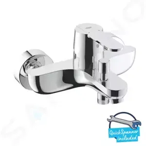 Grohe Get - Vaňová nástenná batéria, chróm - 32887000