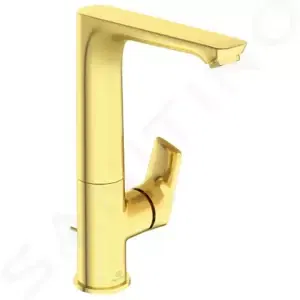 Ideal Standard Connect Air - Umývadlová batéria Slim s otočným výtokom a výpustom, Brushed Gold - A7020A2