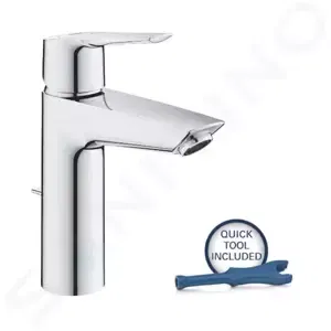 Grohe QuickFix Start - Umývadlová batéria s výpustom, studený štart, chróm - 23552002