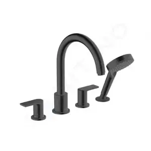 Hansgrohe Vernis Shape - Batéria na okraj vane, 4-otvorová inštalácia, matná čierna - 71459670