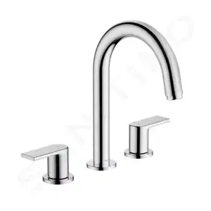 Hansgrohe Vernis Shape - Umývadlová batéria s výpustom, 3-otvorová inštalácia, chróm - 71563000