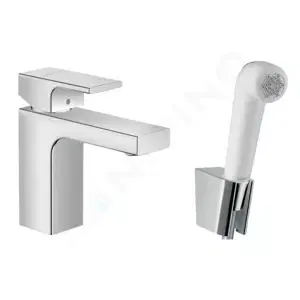 Hansgrohe Vernis Shape - Umývadlová batéria s ručnou sprchou Bidette, chróm - 71216000