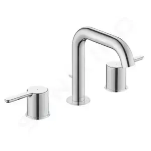 Duravit C.1 - Umývadlová batéria s výpusťou, 3-otvorová inštalácia, chróm - C11060005010