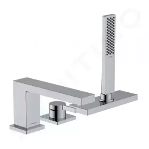 Hansgrohe Tecturis E - Batéria na okraj vane, 3-otvorová inštalácia, sBox, chróm - 73443000