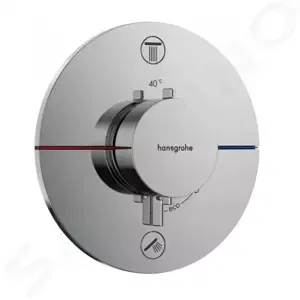 Hansgrohe ShowerSelect Comfort - Termostatická batéria pod omietku, na 2 spotrebiče, chróm - 15554000