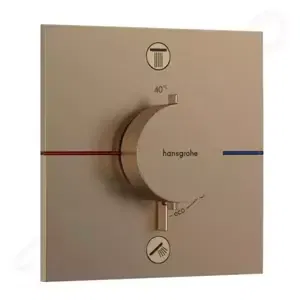 Hansgrohe ShowerSelect Comfort - Termostatická batéria pod omietku, na 2 spotrebiče, kefovaný bronz - 15572140