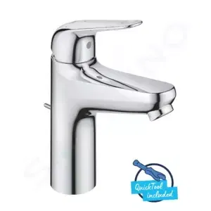 Grohe Swift - Umývadlová batéria s výpusťou, studený štart, chróm - 24328001