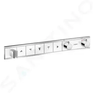 Hansgrohe RainSelect - Batéria pod omietku na 5 spotrebičov, biela/chróm - 15358400