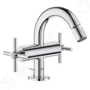 Grohe Atrio - Bidetová batéria s výpustom, veľkosť M, chróm - 24027003