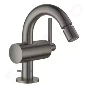 Grohe Atrio - Bidetová batéria s výpustom, veľkosť M, kefovaný Hard Graphite - 32108AL3