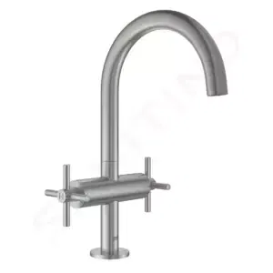 Grohe Atrio - Umývadlová batéria s výpustom a otočným výtokom, veľkosť L, supersteel - 21019DC3