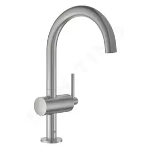 Grohe Atrio - Umývadlová batéria s výpustom a otočným výtokom, veľkosť L, supersteel - 32042DC3