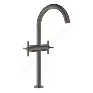 Grohe Atrio - Umývadlová batéria s výpustom a otočným výtokom, veľkosť XL, kefovaný Hard Graphite - 21044AL3