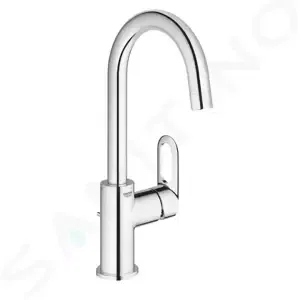 Grohe BauLoop - Umývadlová batéria s výpustom a otočným výtokom, chróm - 23763000