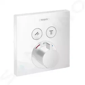 Hansgrohe Shower Select - Termostatická batéria pod omietku na 2 spotrebiče, matná biela - 15763700