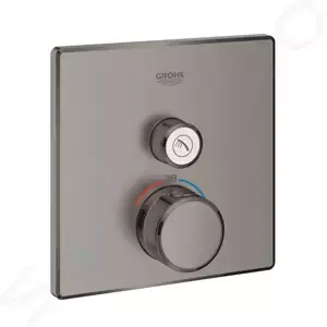 Grohe Grohtherm SmartControl - Termostatická sprchová batéria pod omietku s 1 ventilom, kefovaný Har - 29123AL0