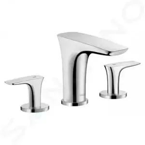 Hansgrohe PuraVida - Umývadlová batéria s výpustom Push-Open, 3-otvorová inštalácia, chróm - 15073000